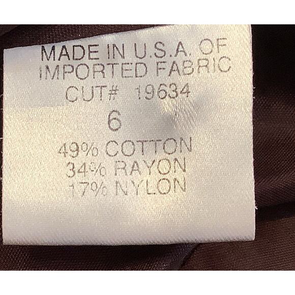 Vintage Harolds Faux Leopard Print Coat Size 6 Button Up Lined Brown USA EUC - Picture 11 of 12